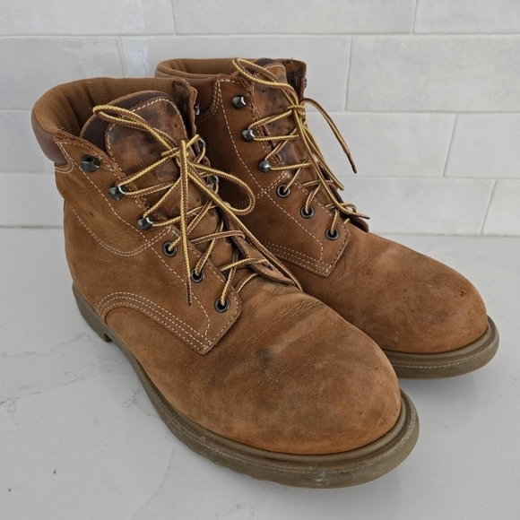 Red Wings Vintage Y2K 1421 Suede Leather Lace-Up Work Boots Camel Tan Size 9 Men - Picture 2 of 12